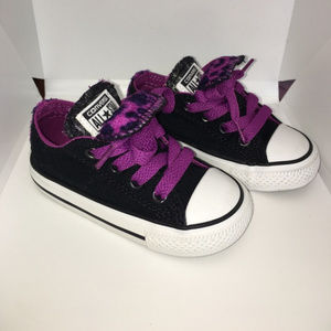 CONVERSE toddler girl purple shoes | Size 5